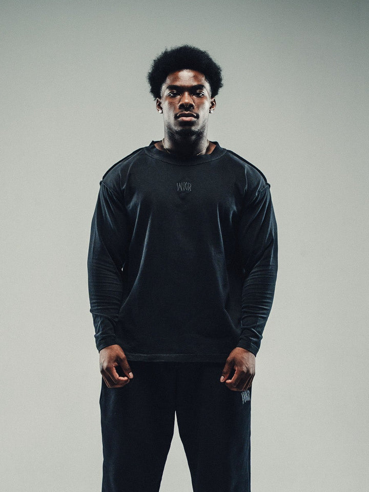 Black Relaxed Oversized Longsleeve - Core II