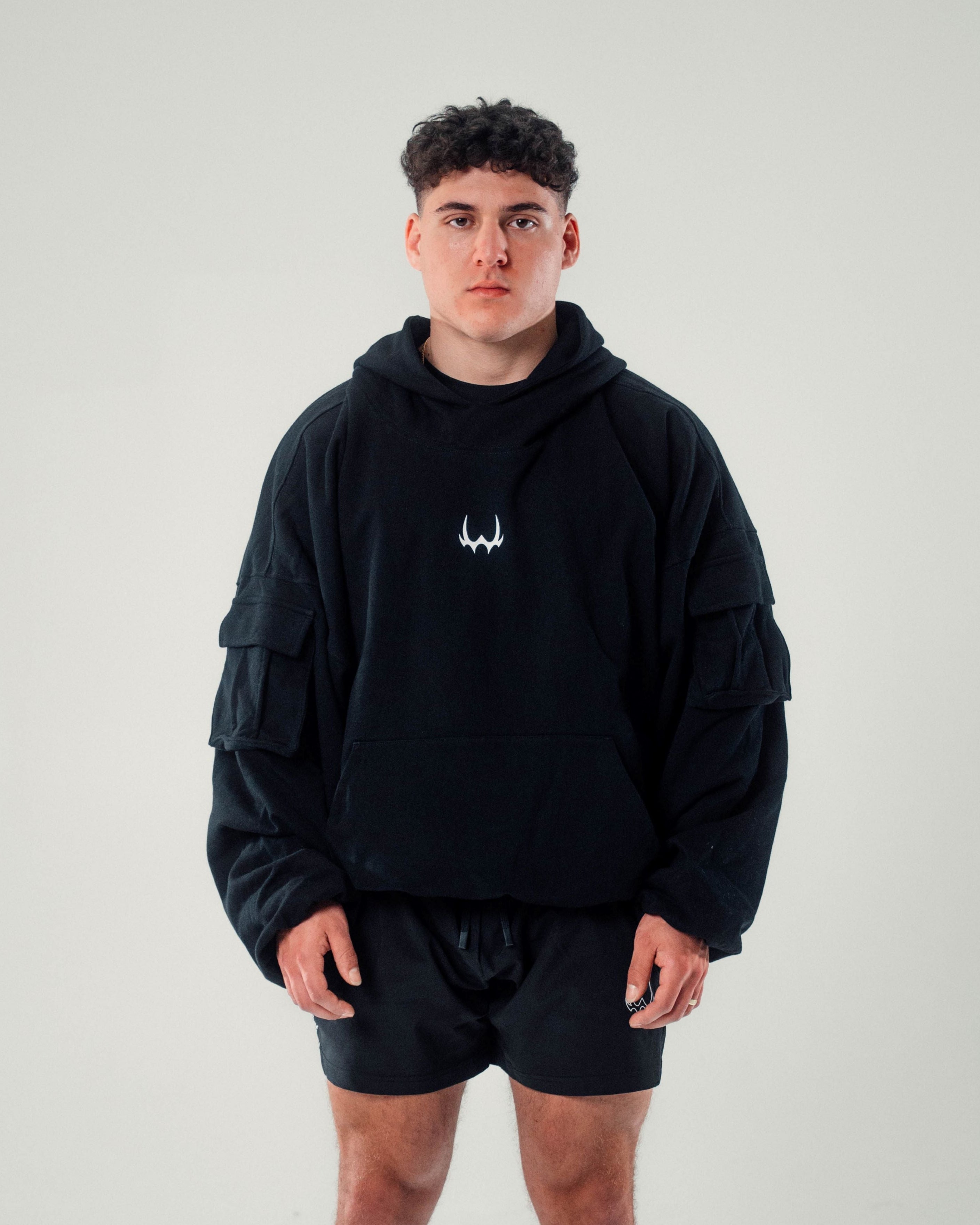 Black Stagnation is Death WKR Heavyweight Double Layered Utility Hoodie - SS5