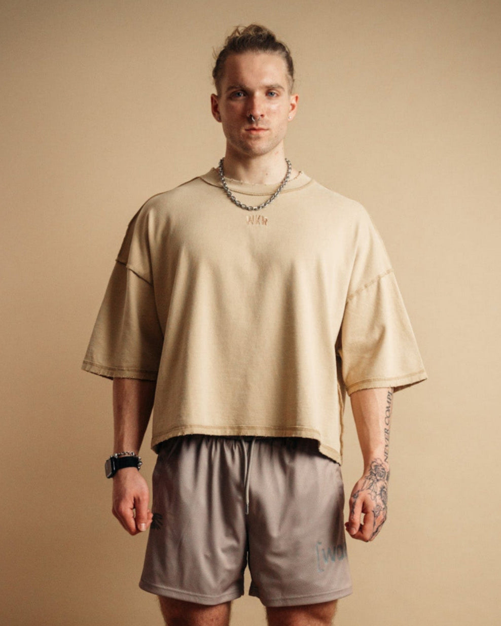 Tan Awakening Box Tee
