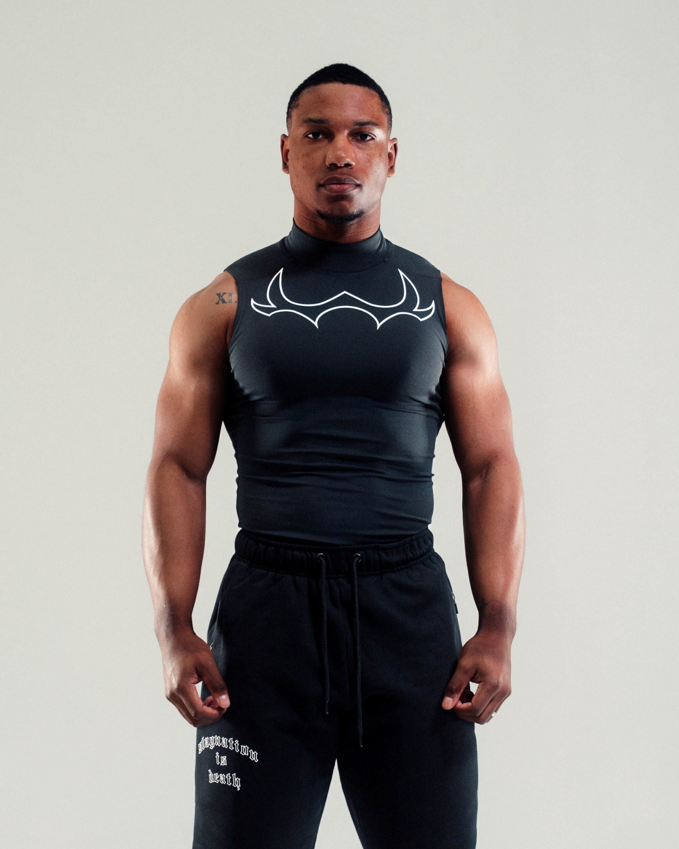 WKRCORE Black Tribal Compression Cut-Off - SS5