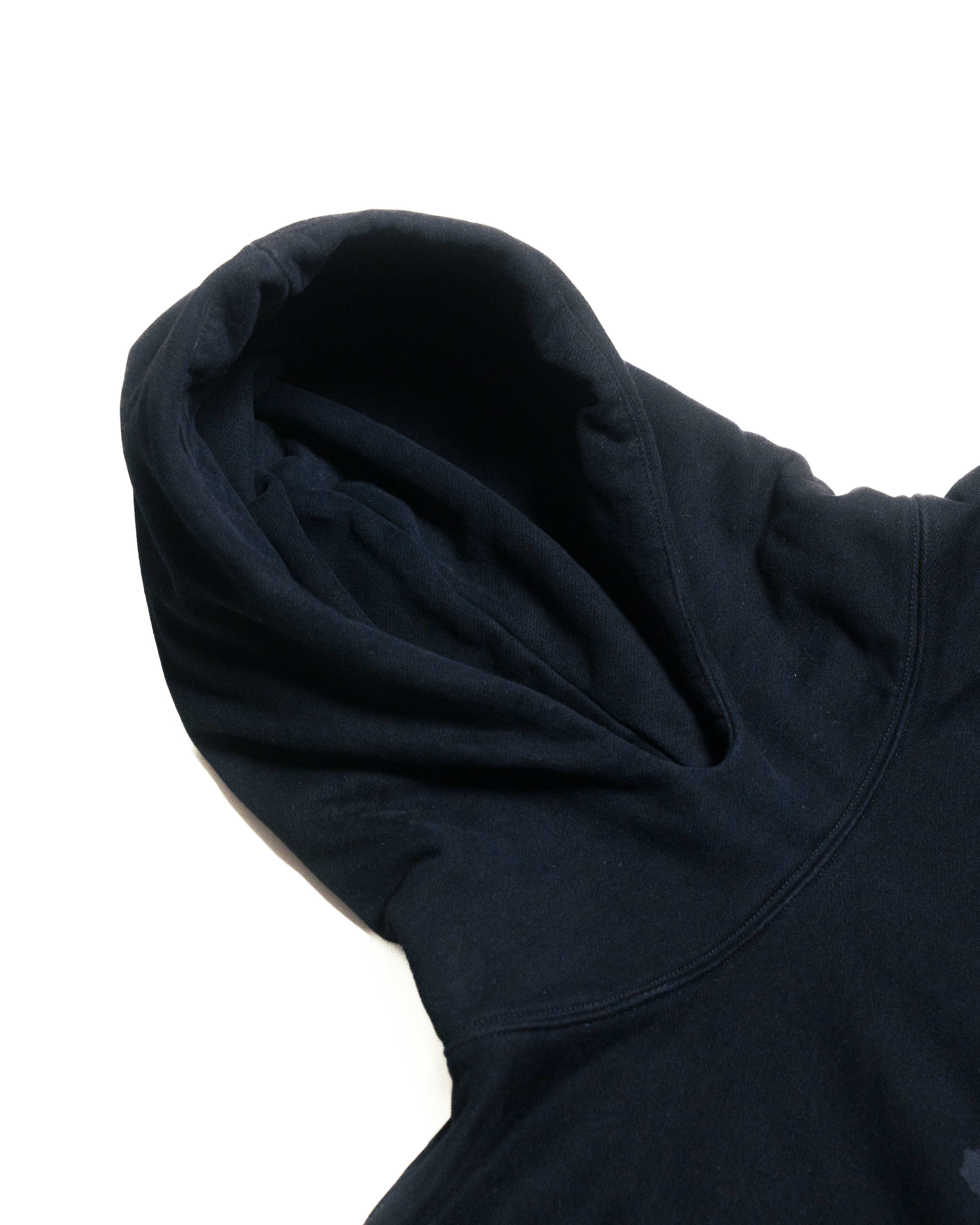 Black WKR Heavyweight Double Layered Utility Hoodie  - SS4