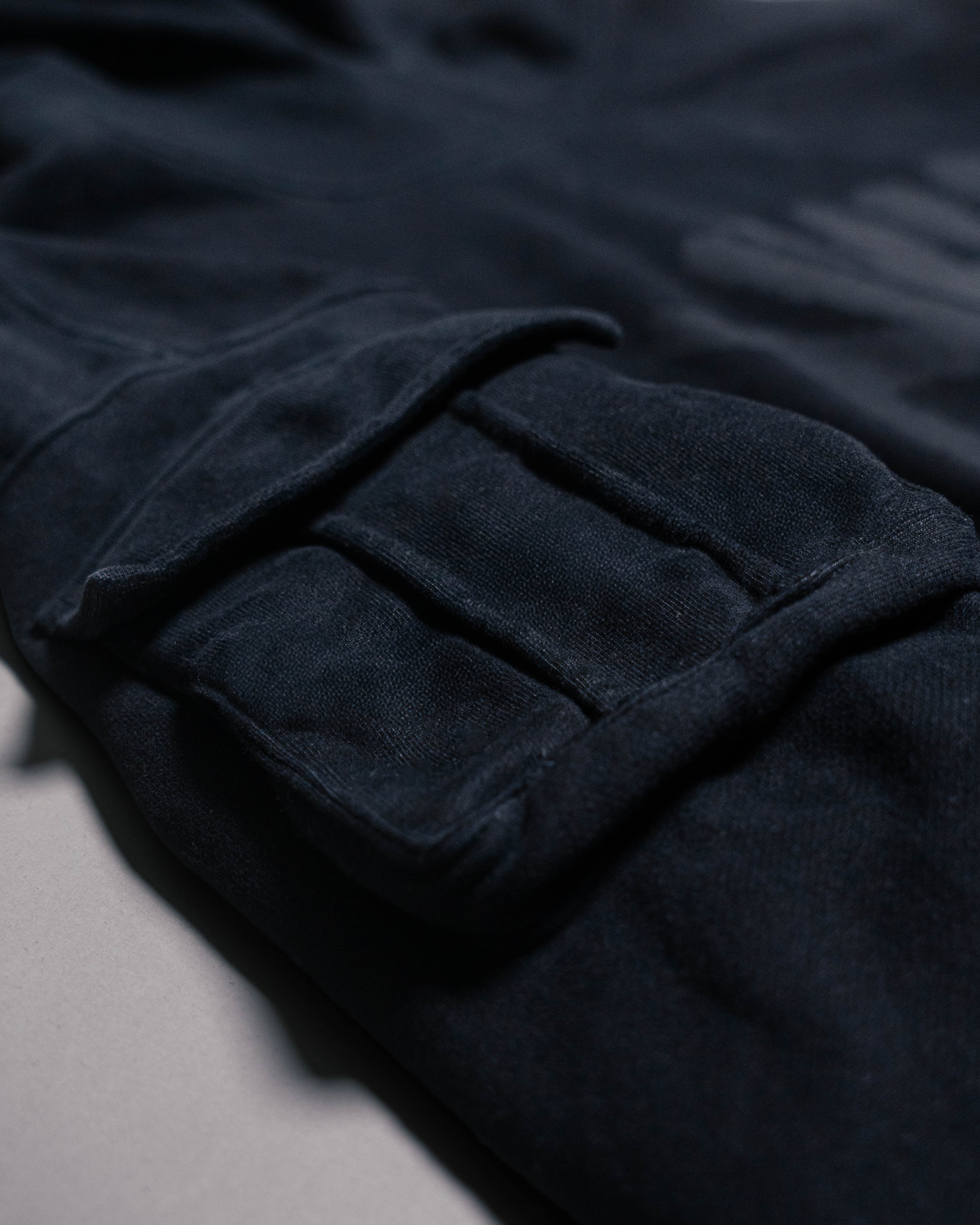 Black WKR Heavyweight Double Layered Utility Hoodie  - SS4