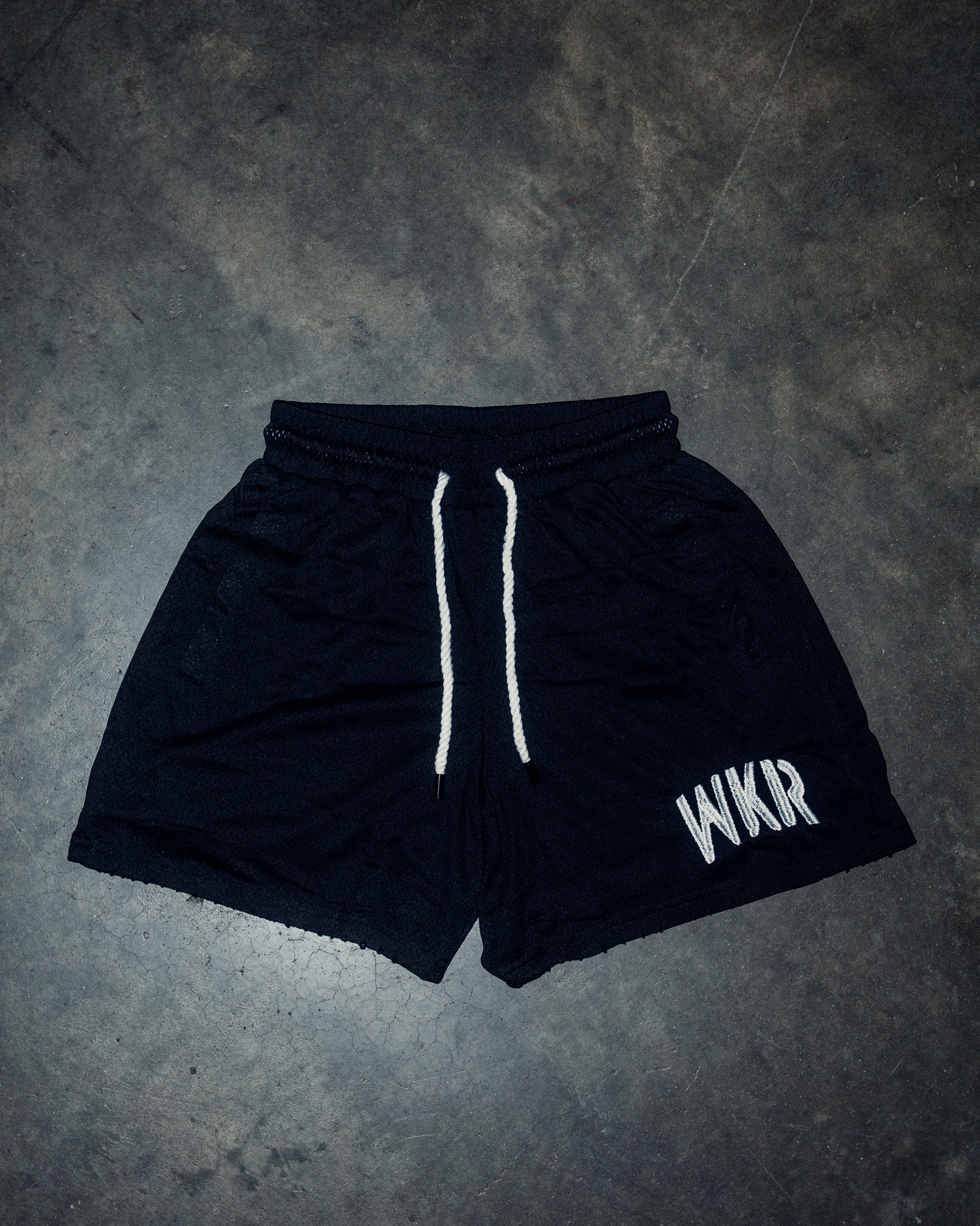 RAW NAT EXCLUSIVE Black White WKR 5 Inch Premium Performance Shorts