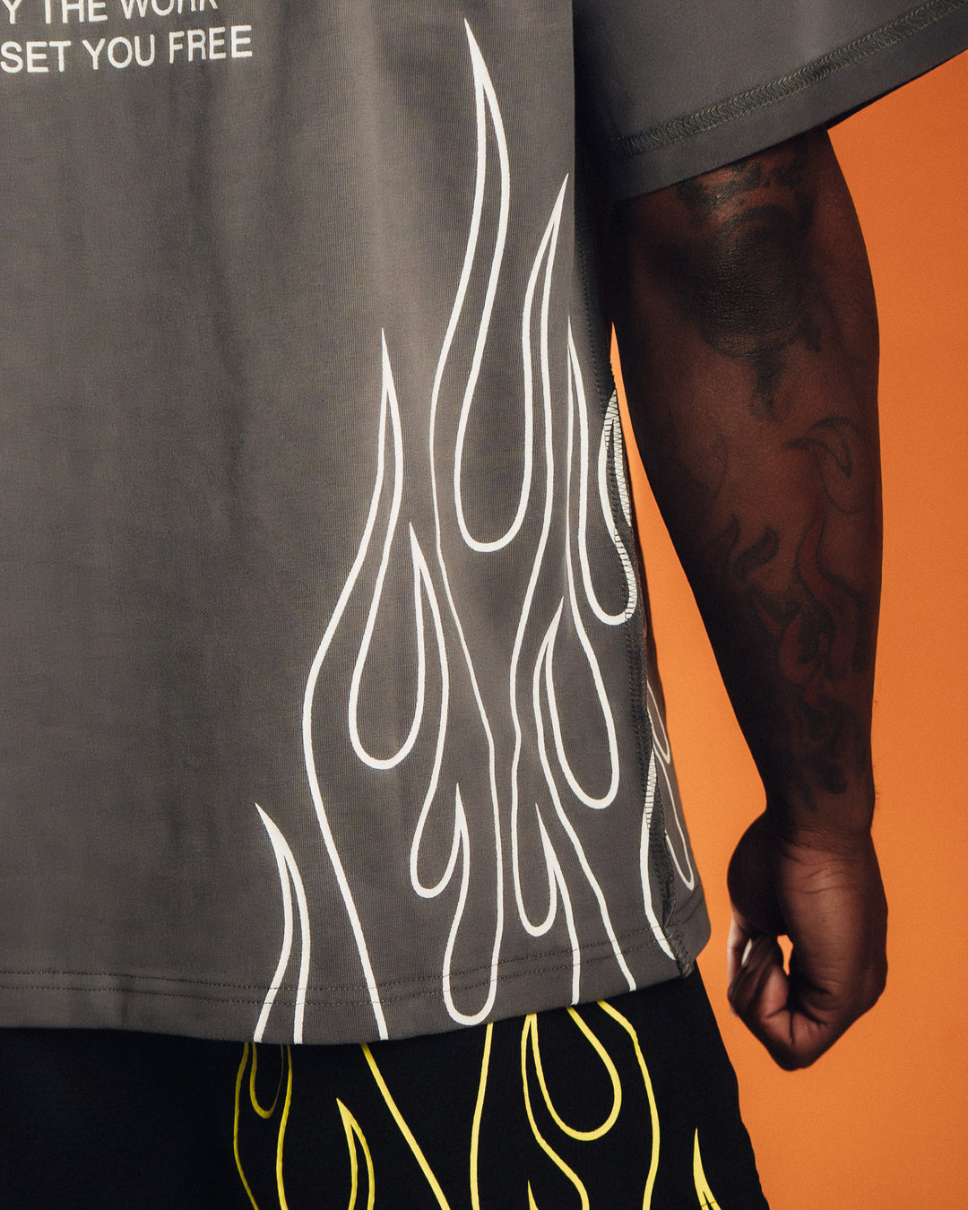 Gray Flame Tee