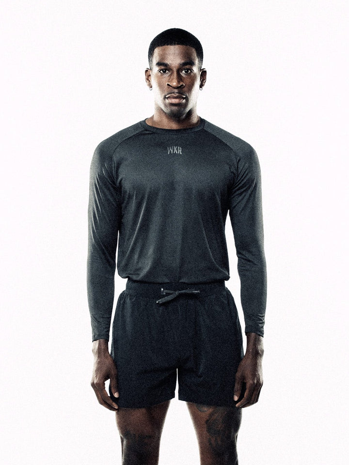 Black ESSNTLS Longsleeve Tee