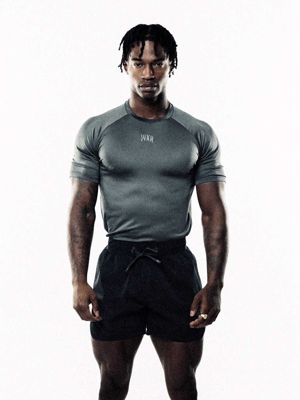Gray ESSNTLS Tee