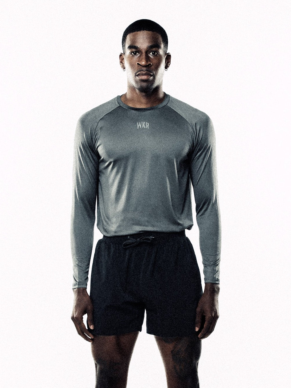 Gray ESSNTLS Longsleeve Tee