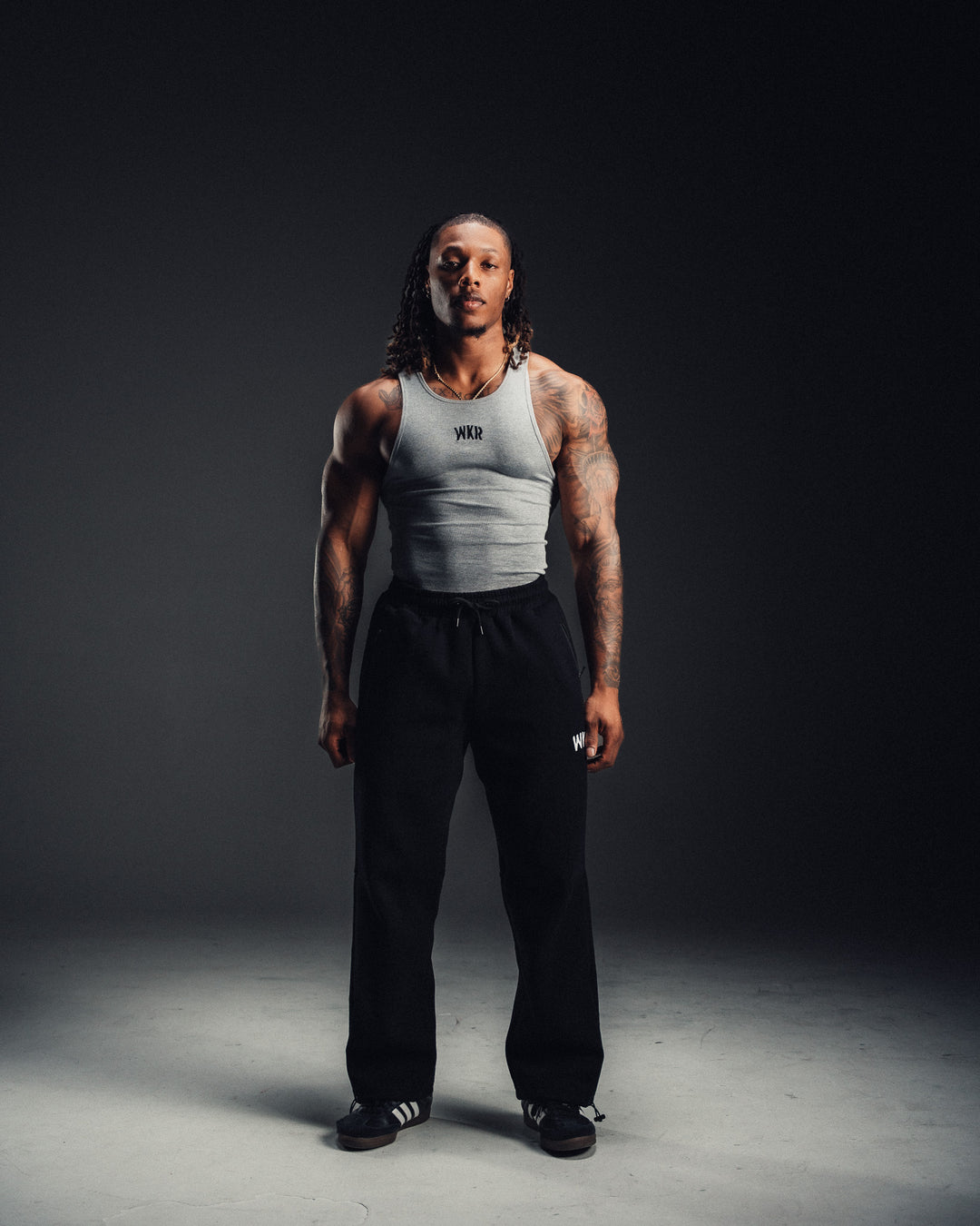 WKR Heather Gray Armored Tank 3-Pack (Size Up)