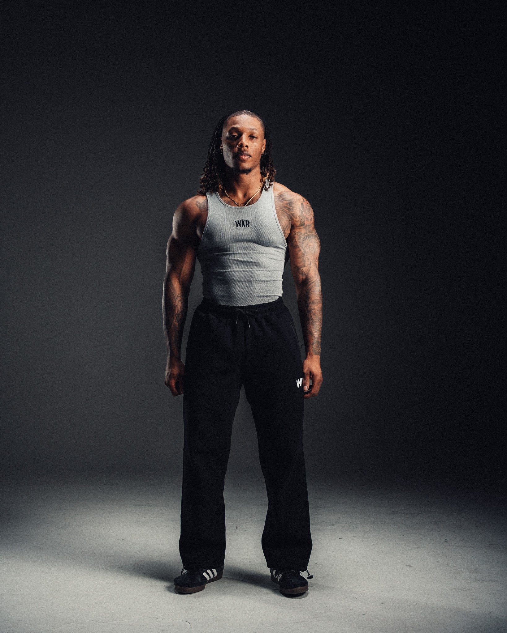 WKR Heather Gray Armored Tank 3-Pack (Size Up)