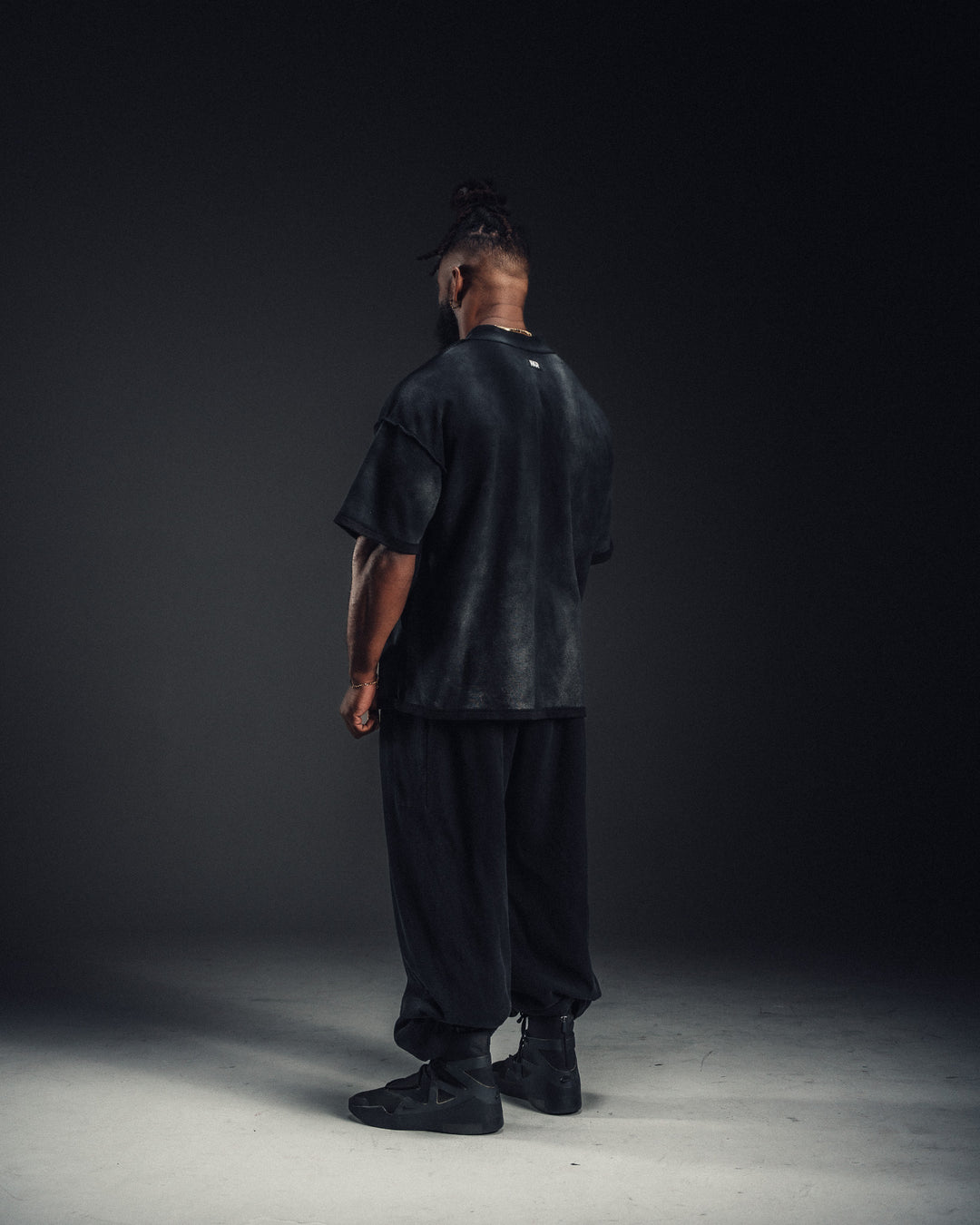 PRE-ORDER: Vintage Black WKR Waffle Knit Shirt