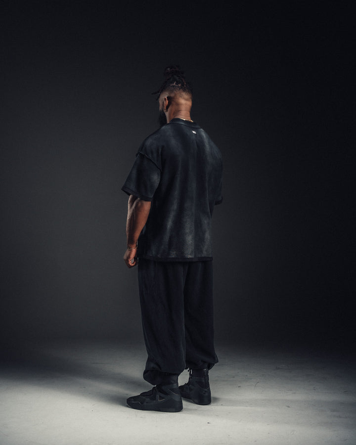 PRE-ORDER: Vintage Black WKR Waffle Knit Shirt