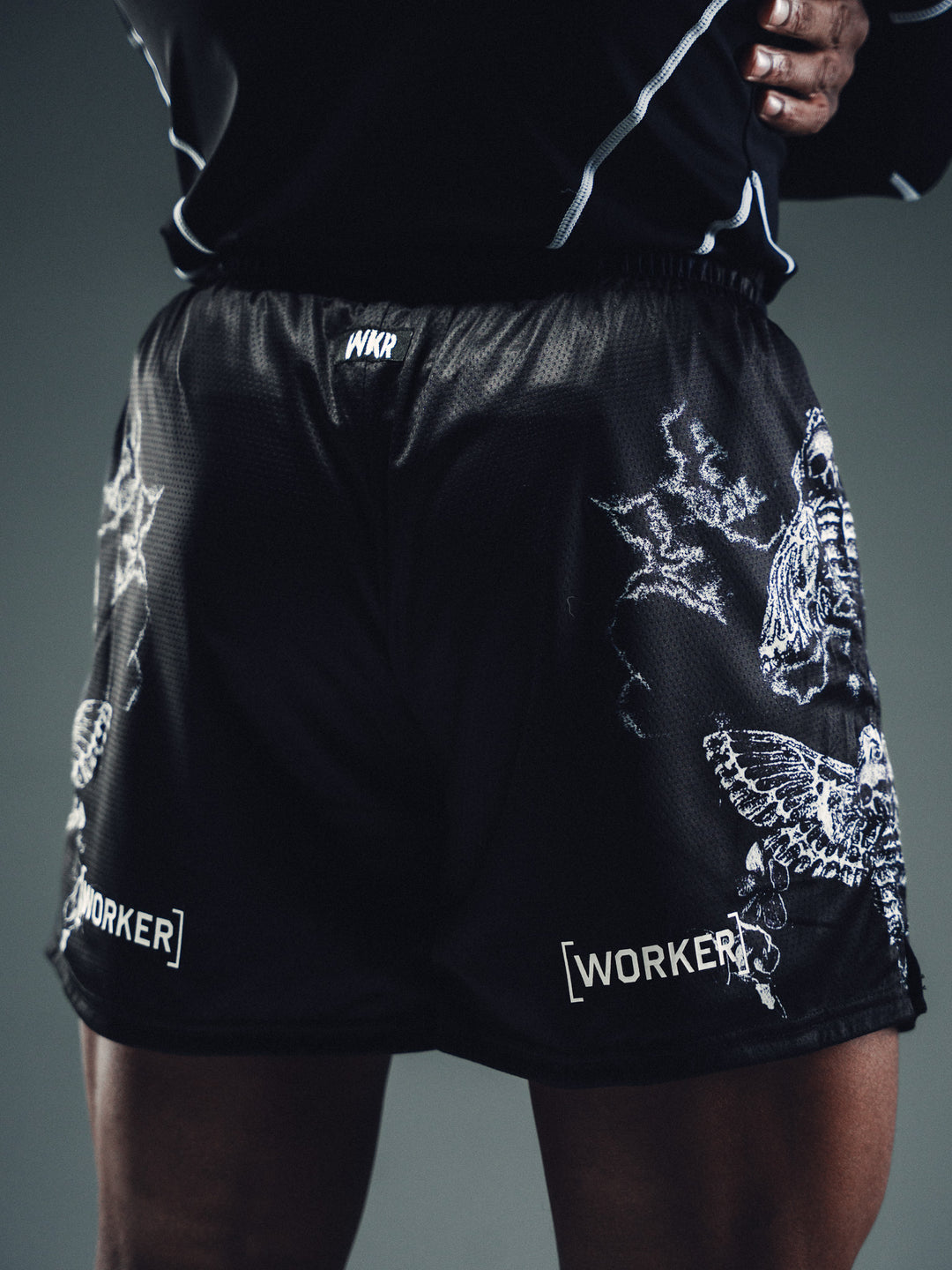 Black Butterfly Graphic Premium Performance Short