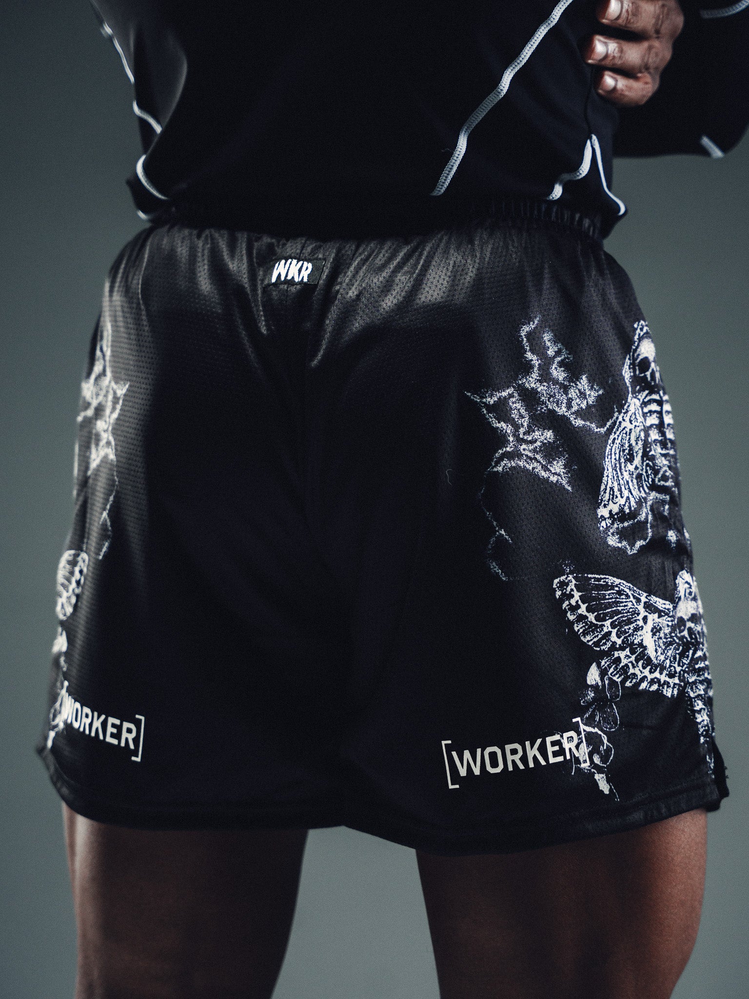 Black Butterfly Graphic Premium Performance Short