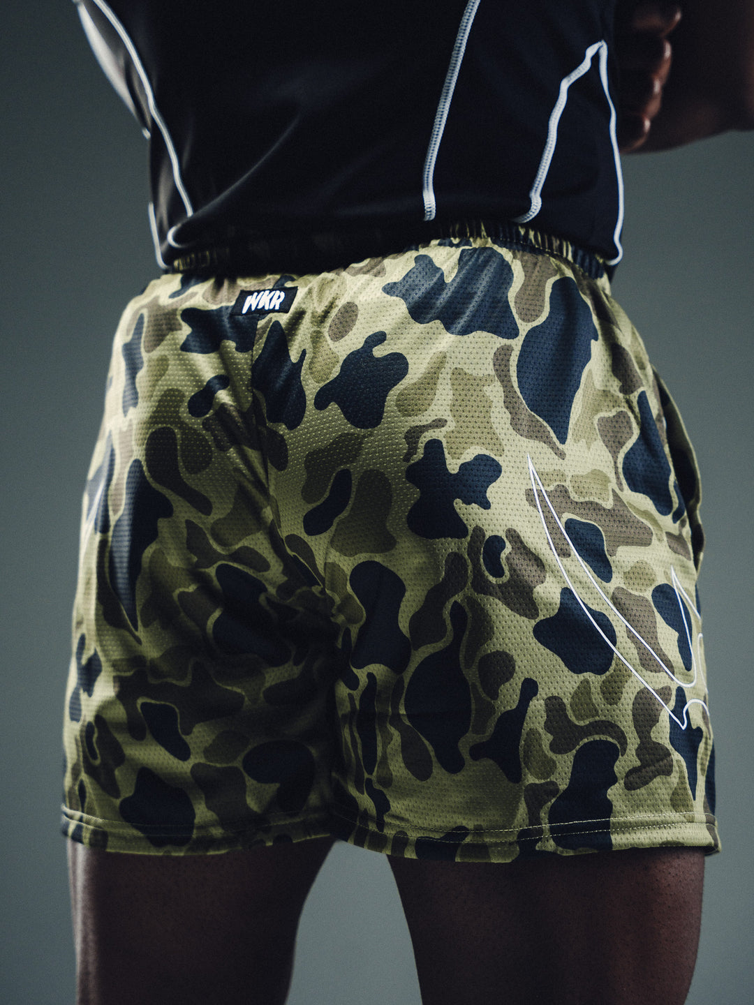 Green Camo Tribal Flame Performance Short