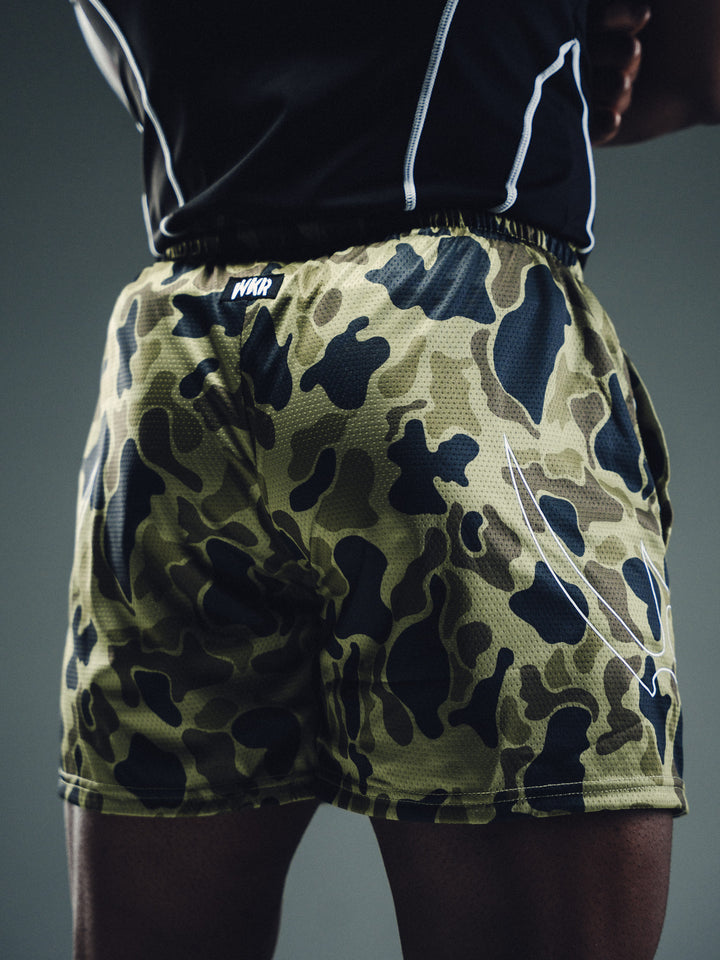 Green Camo Tribal Flame Performance Short