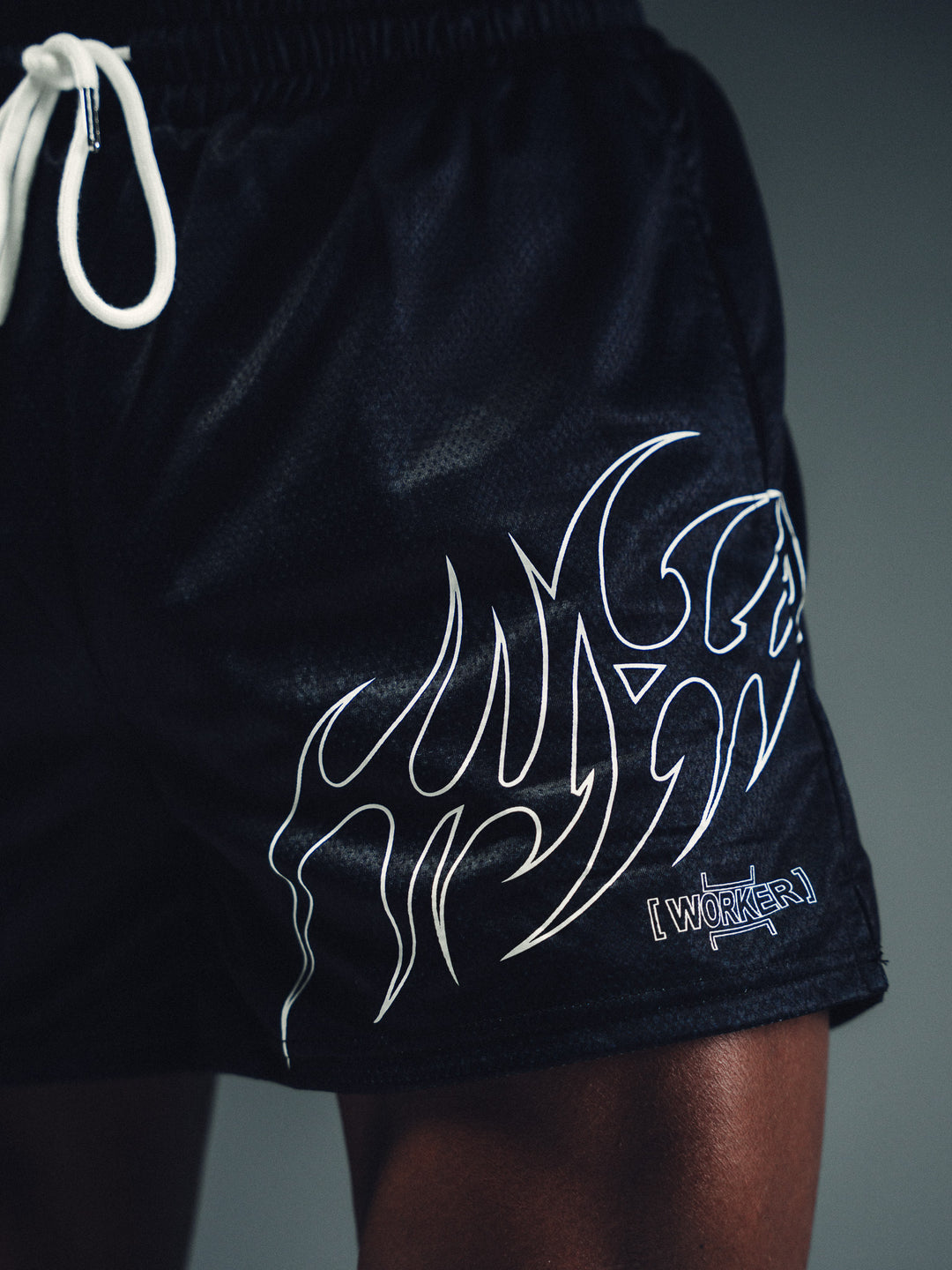 Black Snakeskin Tribal Razor Premium Performance Short