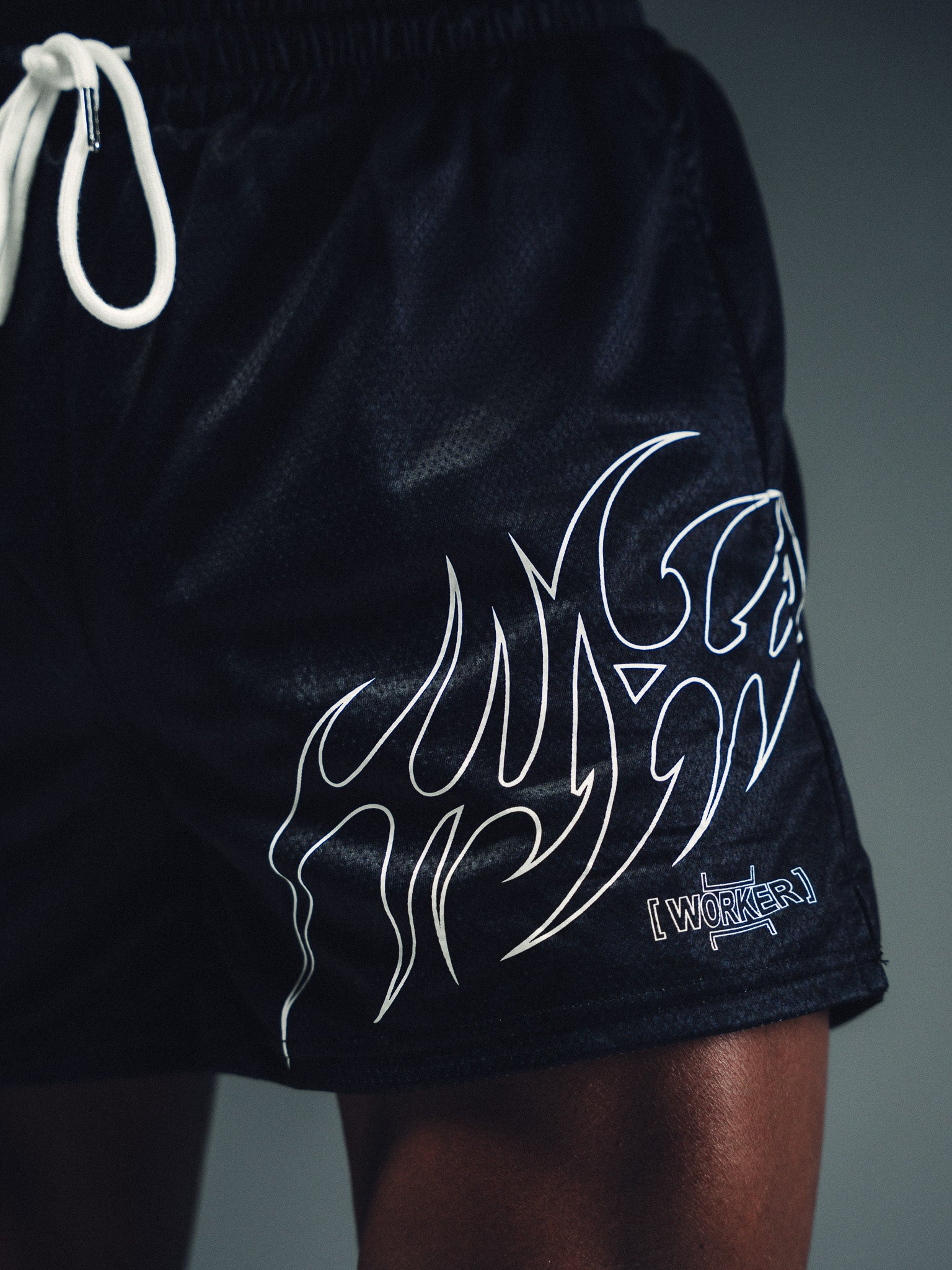 Black Snakeskin Tribal Razor Premium Performance Short