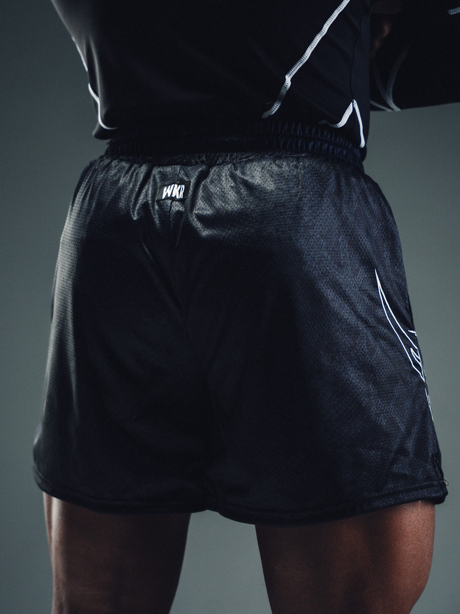 Black Snakeskin Tribal Razor Premium Performance Short