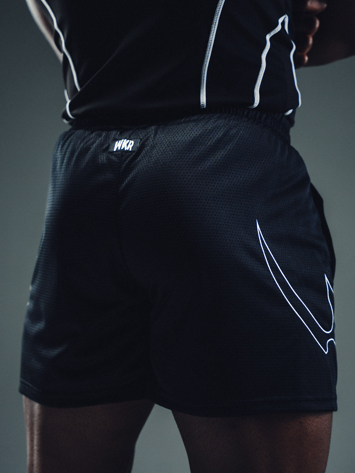Black Tribal Flame 5" Premium Performance Short, image 6 of 6