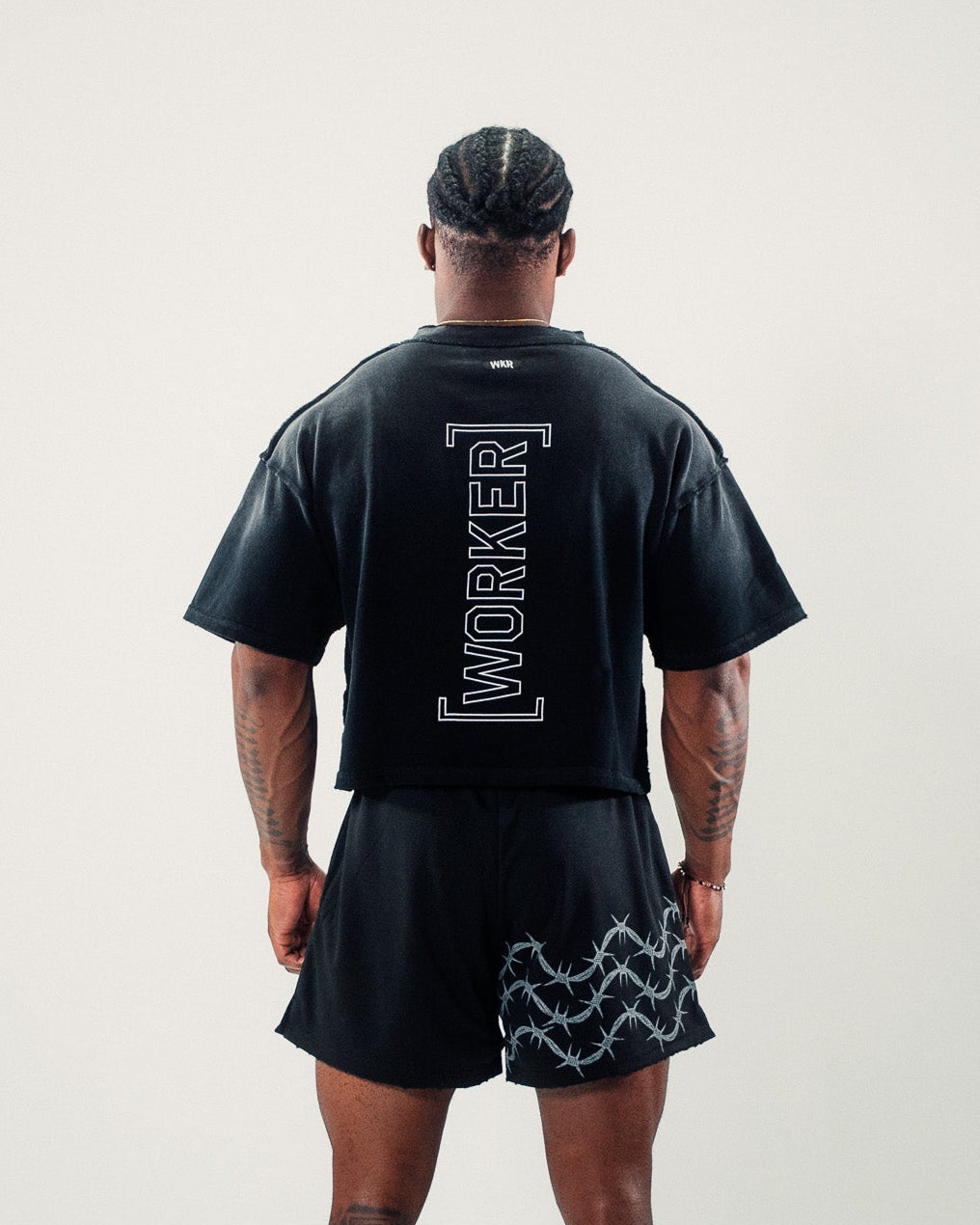 No Fear 3/4 Sleeve Cropped Tee