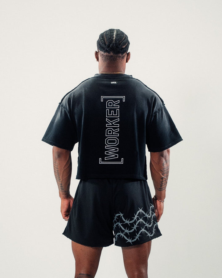 No Fear 3/4 Sleeve Cropped Tee