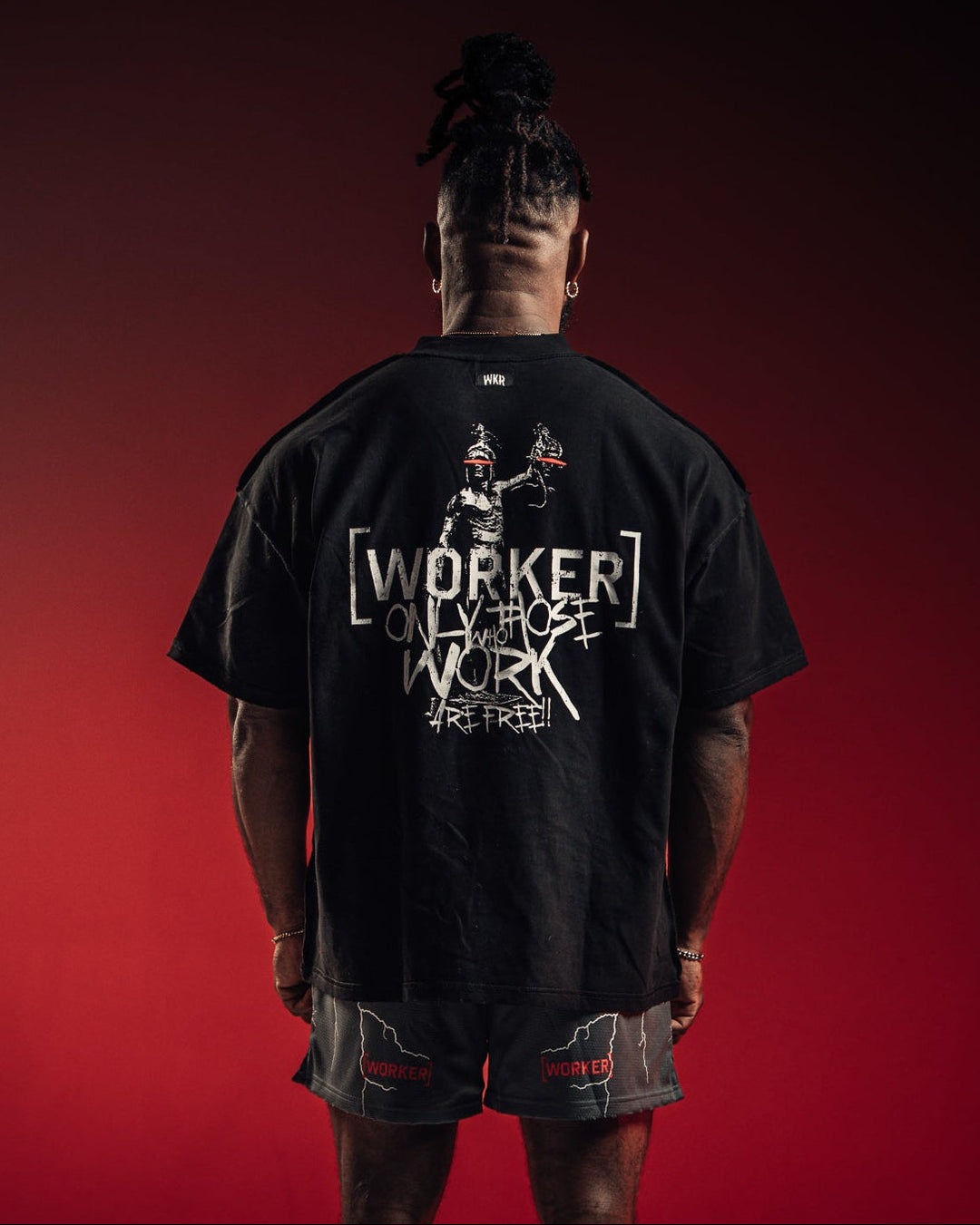 Black WKR Statue Tee - NQ