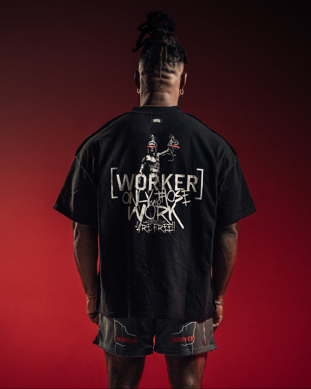 Black WKR Statue Tee - NQ