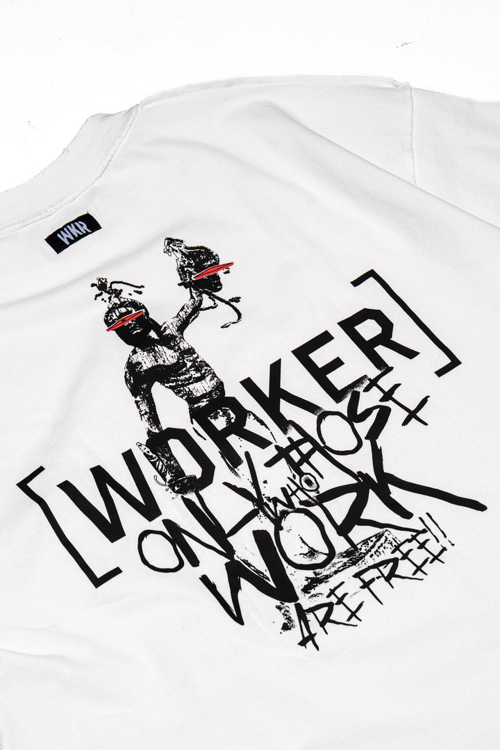 White WKR Statue Tee - NQ