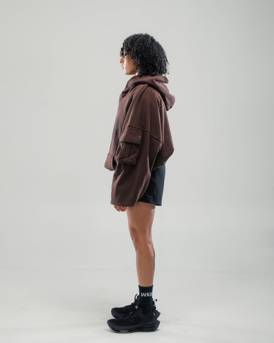 Brown WKR Heavyweight Double Layered Utility Hoodie - Pursuit