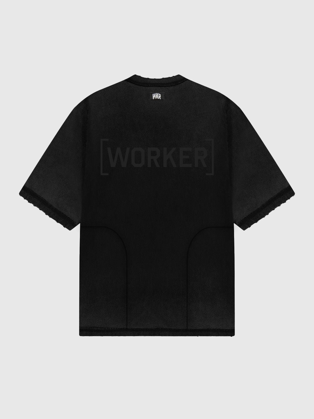 Black WKR Patchwork Tee - SS4