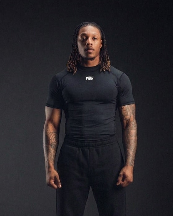 Black/White WKRFLEX Compression Tee