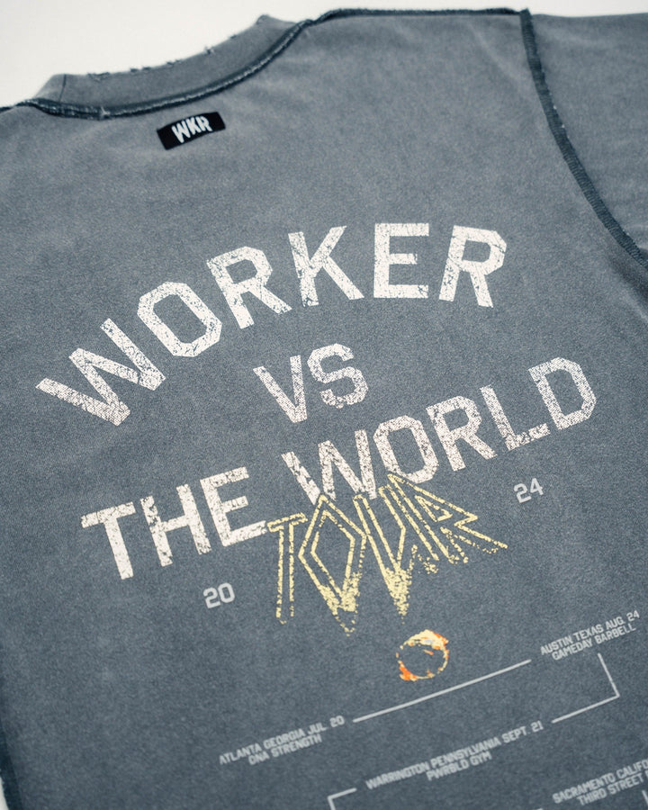 Vintage Gray 2024 WKR World Tour Tee