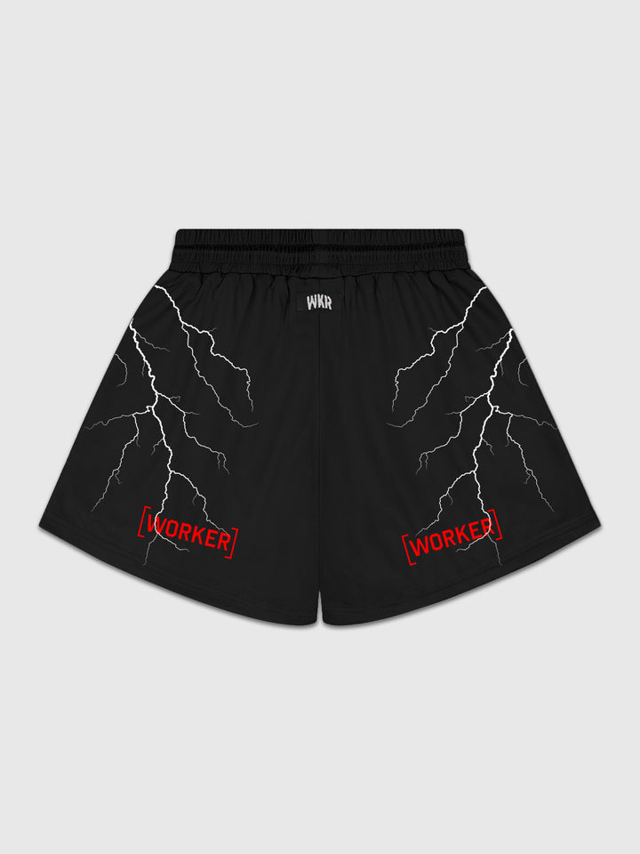 Black Lightning Short flatlay back
