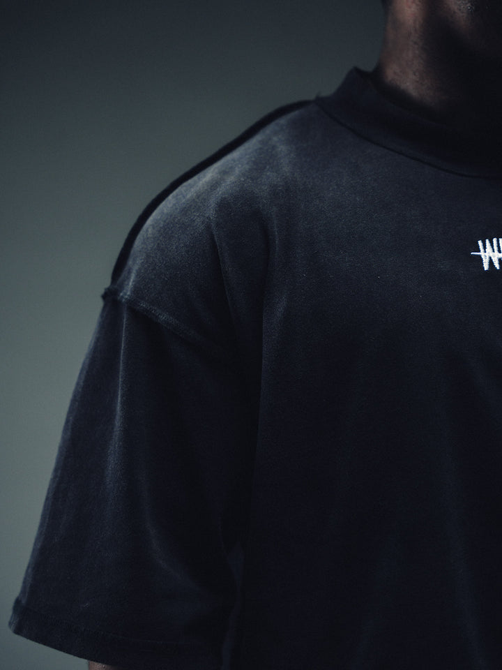 Slash Logo 3/4 Sleeve Cropped Tee - NF2.0