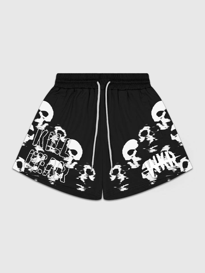 Kill Fear Skull Short flatlay front