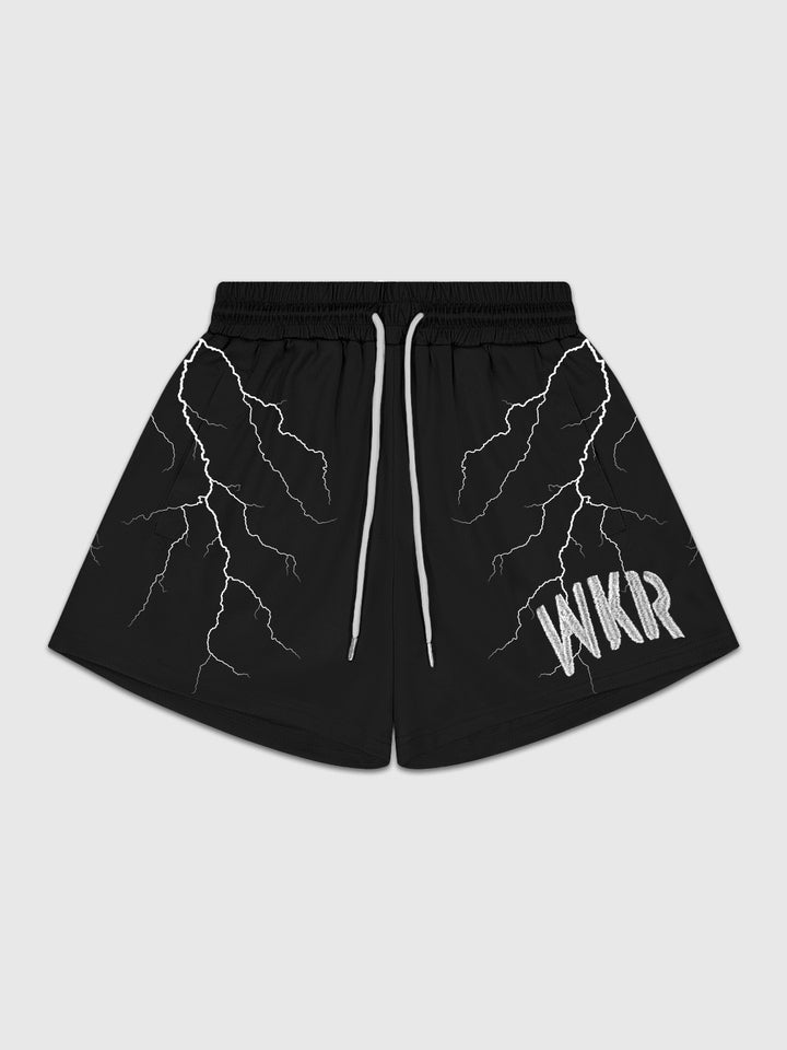 Black Lightning Short flatlay front