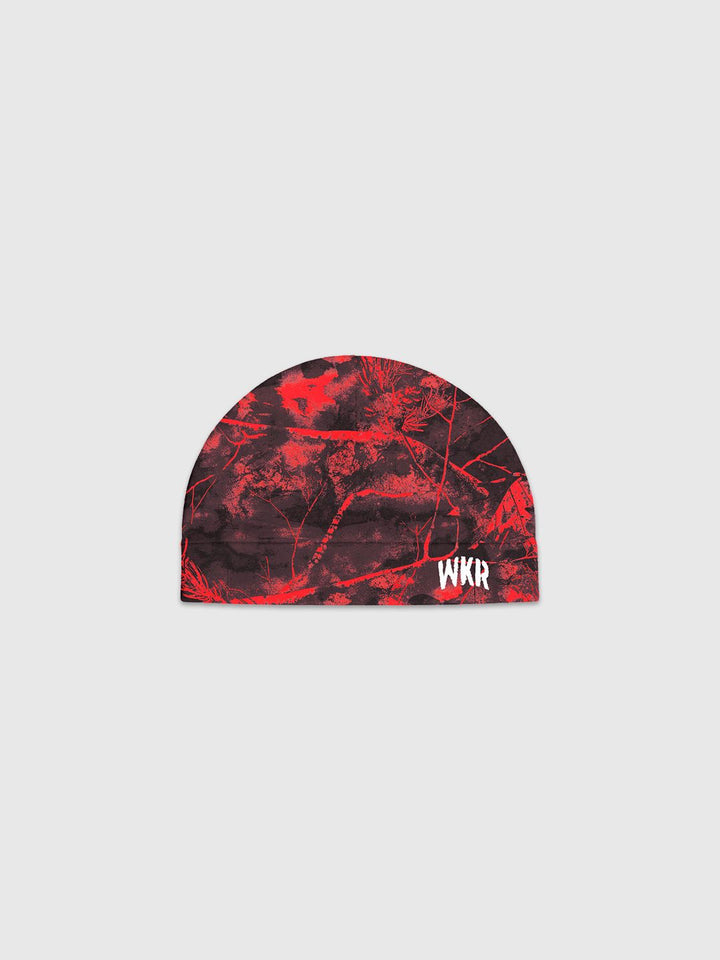 Red Camo WKR Skull Cap