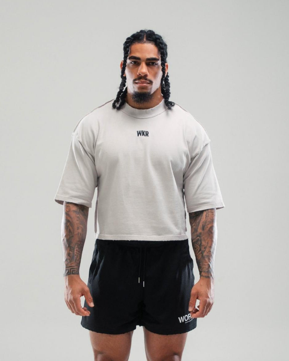 Off-White WKR 3/4 Sleeve Cropped Tee - Pursuit