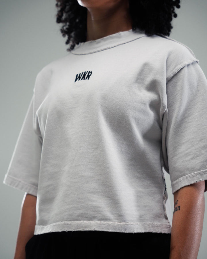 Off-White WKR 3/4 Sleeve Cropped Tee - Pursuit