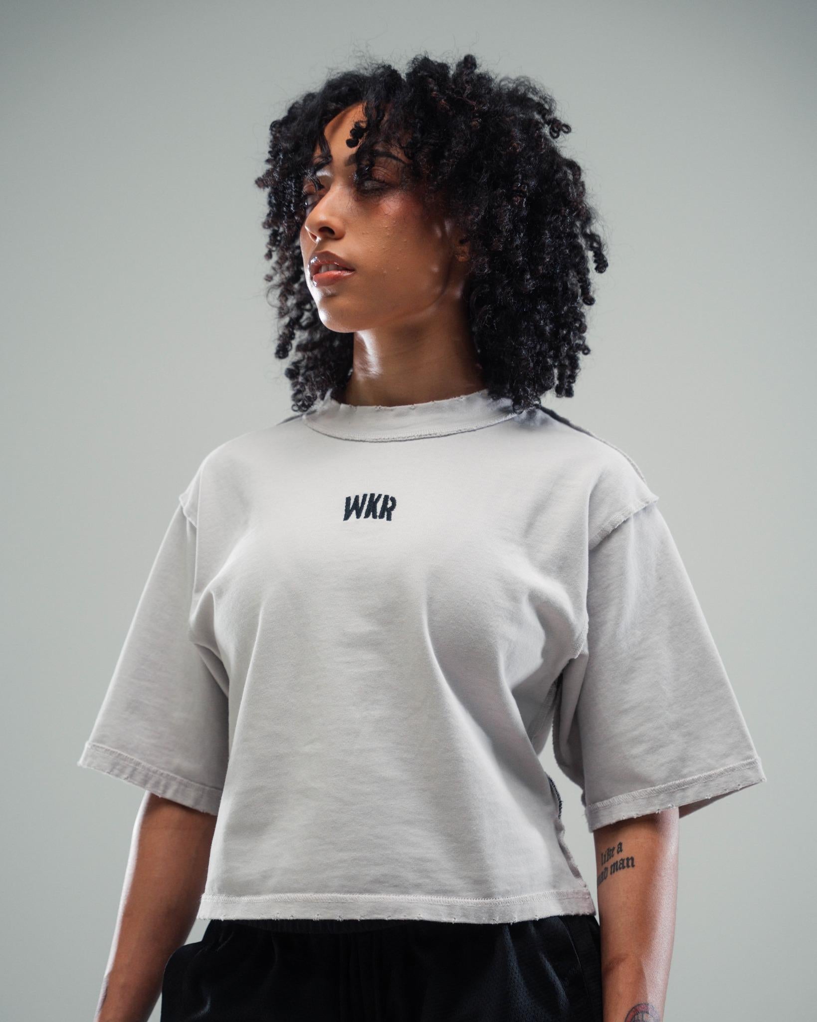 Off-White WKR 3/4 Sleeve Cropped Tee - Pursuit