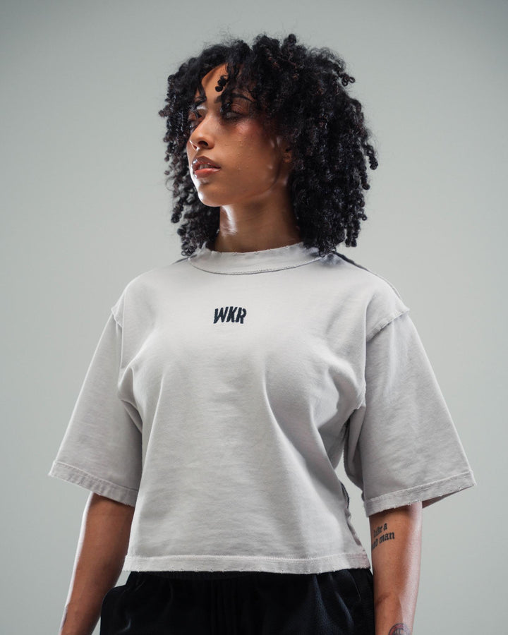 Off-White WKR 3/4 Sleeve Cropped Tee - Pursuit