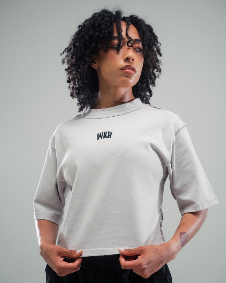 Off-White WKR 3/4 Sleeve Cropped Tee - Pursuit